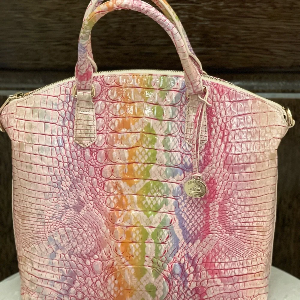 Brahmin Large Duxbury Satchel Optimism Melbourne Bag NWT - Picture 4 of 10